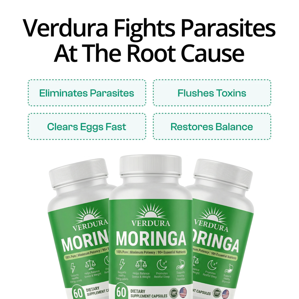 Verdura Moringa | Flush Out Hidden Parasites in Just 14 Days