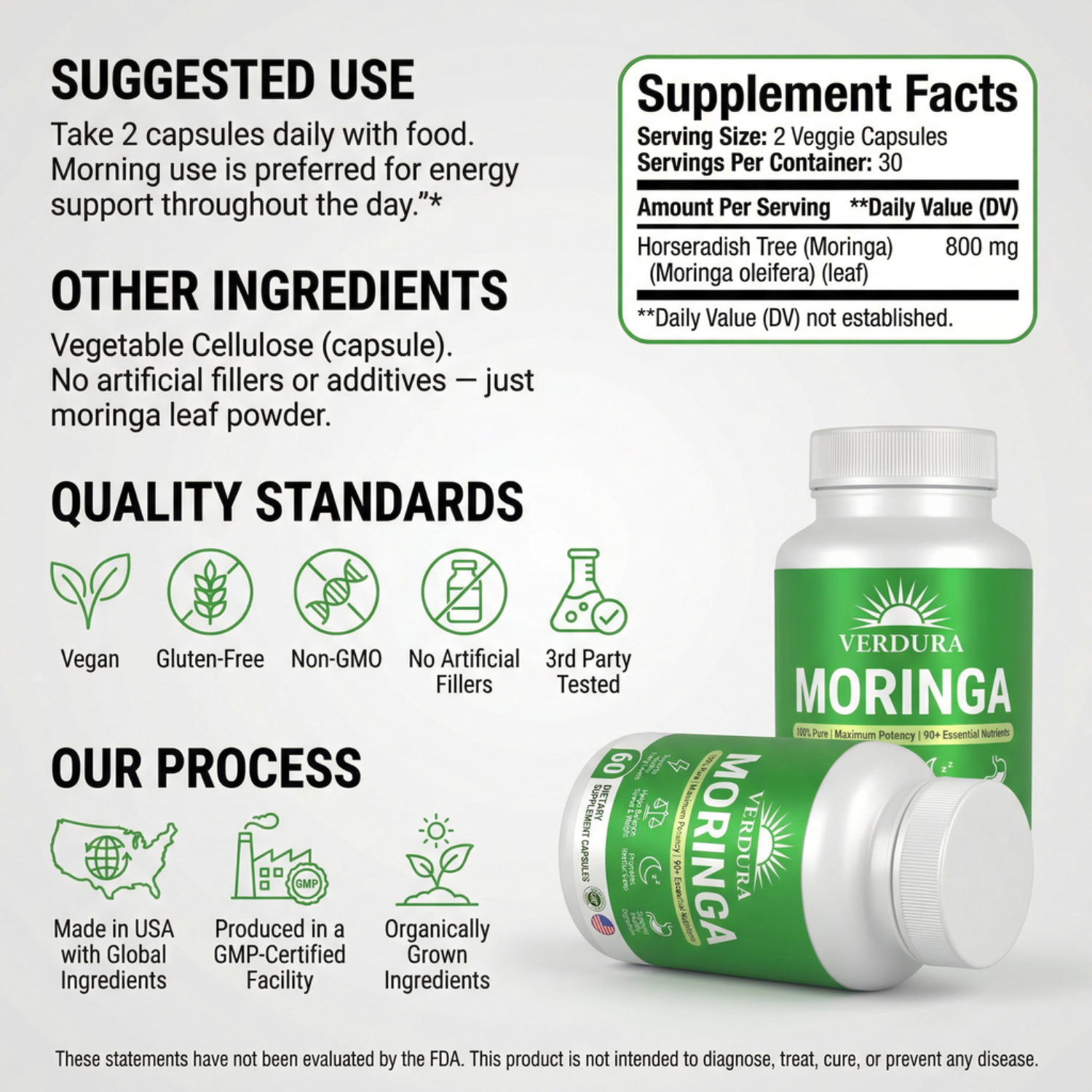 Verdura Moringa – Naturally Lowers Cortisol To Help Restore Balance Inside and Out